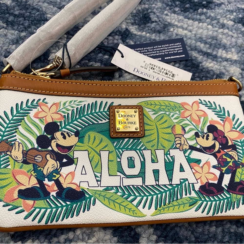 Aulani Disney Dooney & Bourke Clutch with Tropical Design